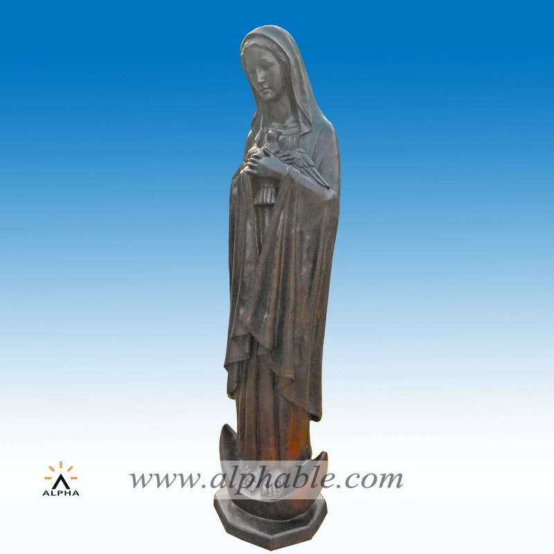 Bronze Catholic saint sculptures