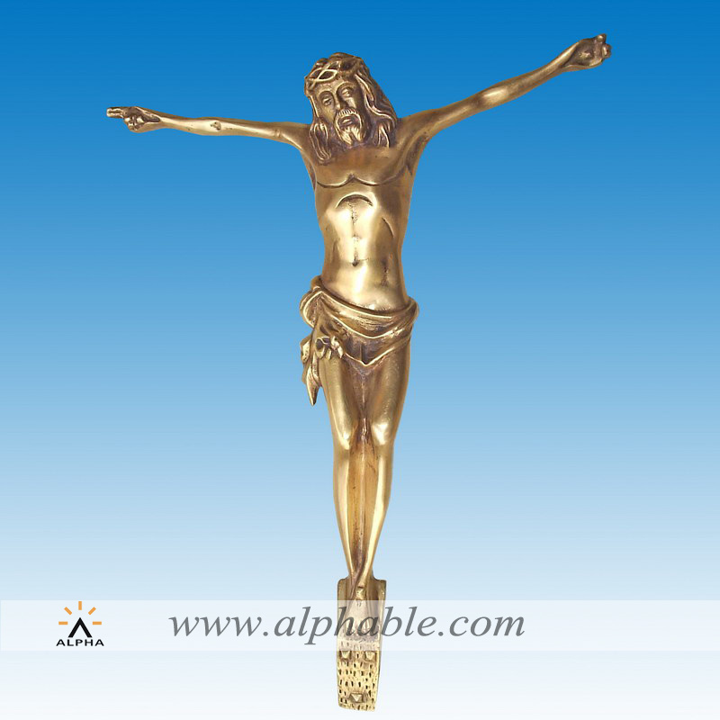 Cast brass Jesus corpus for crucifix, CCS-148