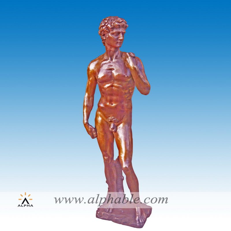 Bronze David sculpture