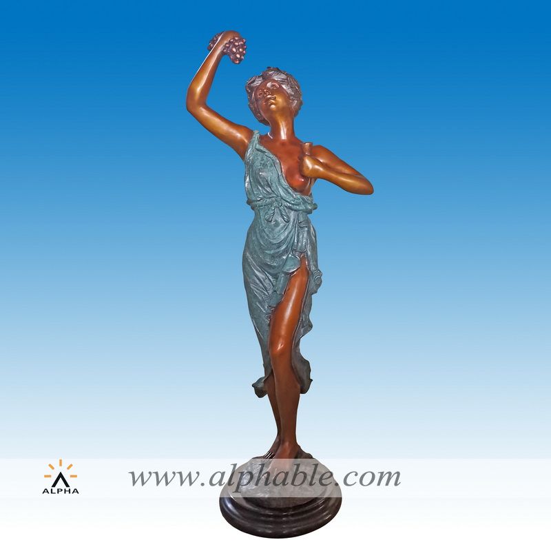 Bronze goddess of wine statue, Bronze goddess of wine statue CCS-069