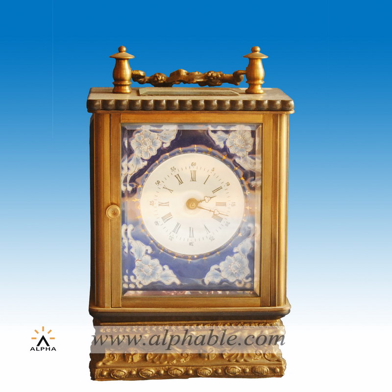 European copper carriage clock