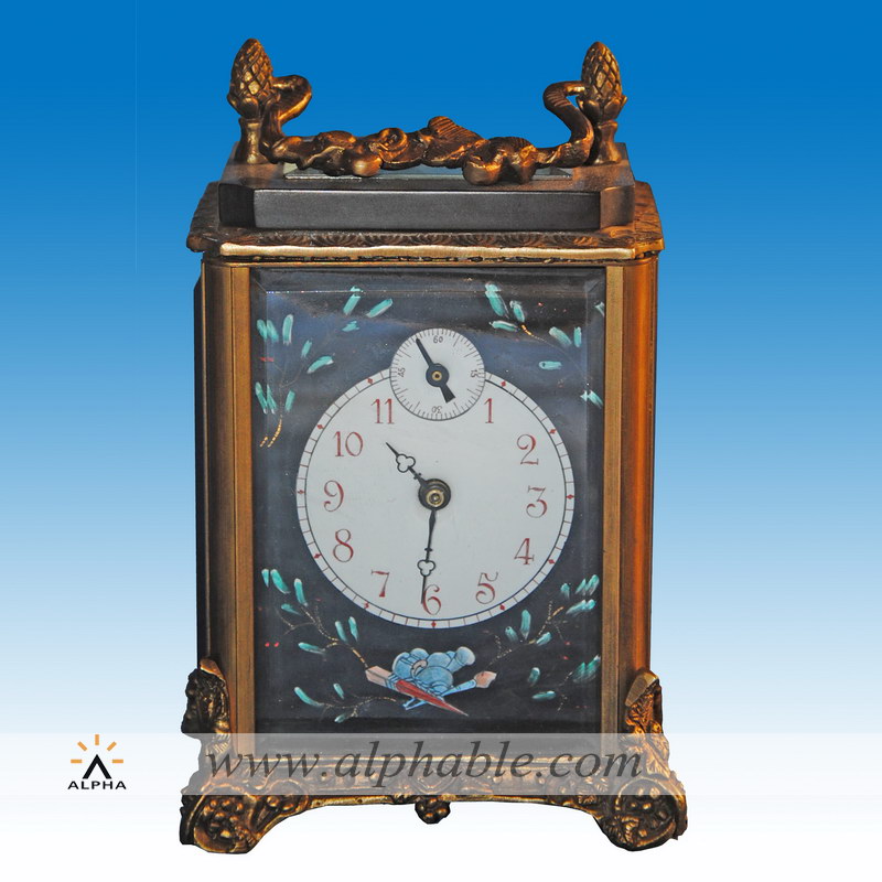 French design brass antique carriage clock