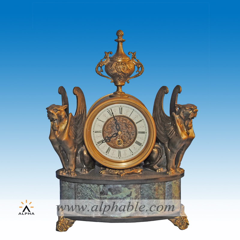 Classic brass clock, CC-005