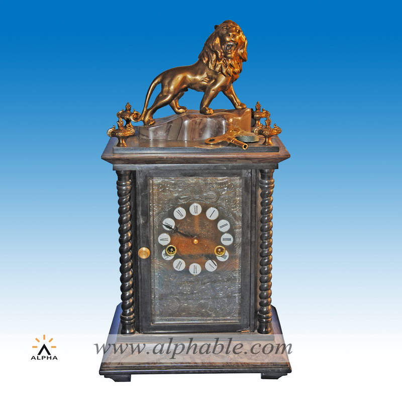 Brass French mantel clock, CC-008