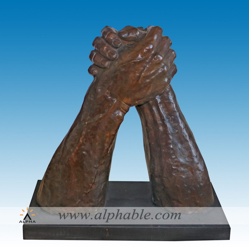 Bronze hand sculpture