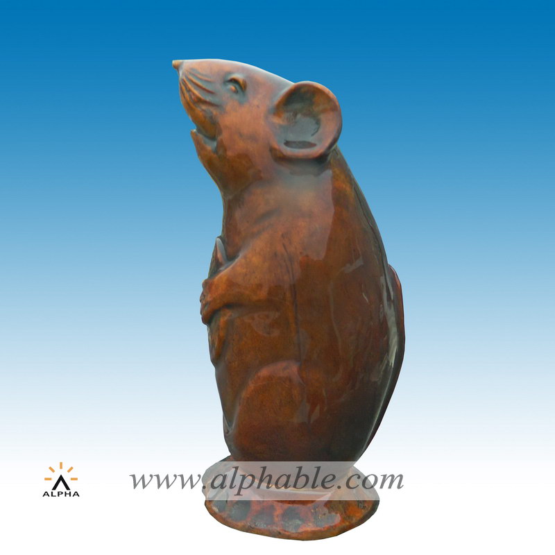 Bronze mouse sculptures