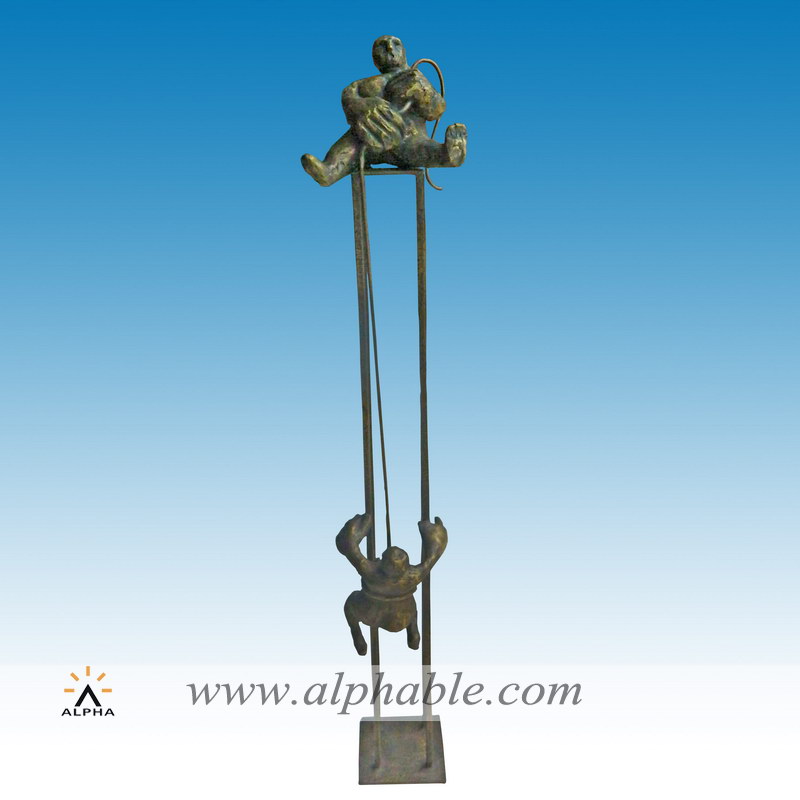 Bronze modern sculpture for the home