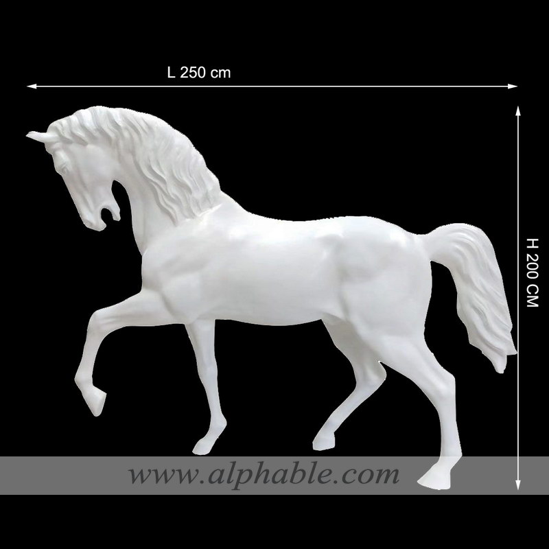 Fiberglass horse sculpture