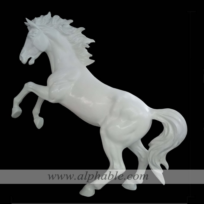 Garden giant fiberglass horse