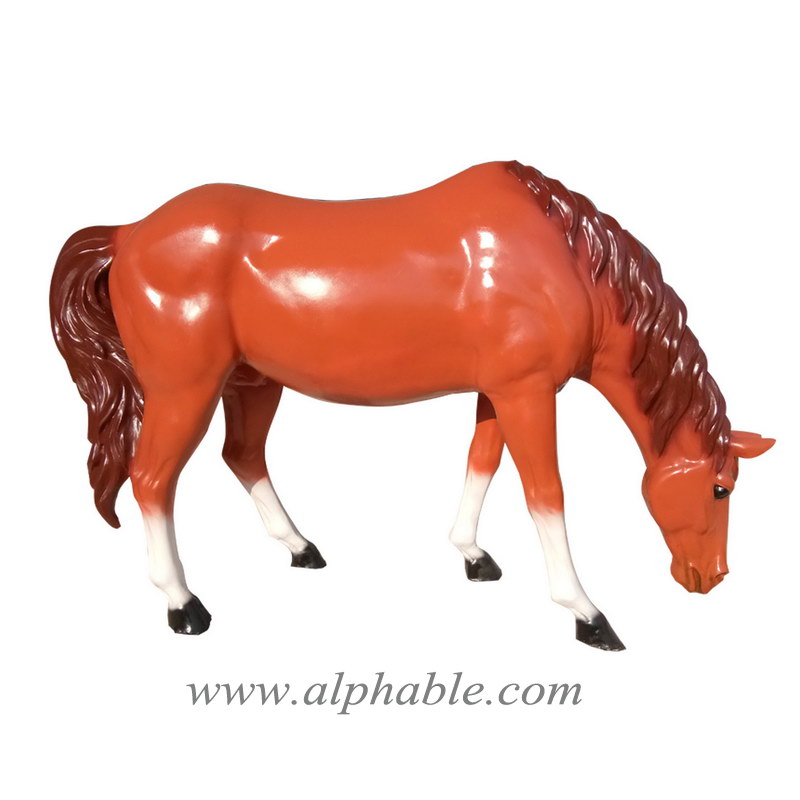 Fiberglass horse statue