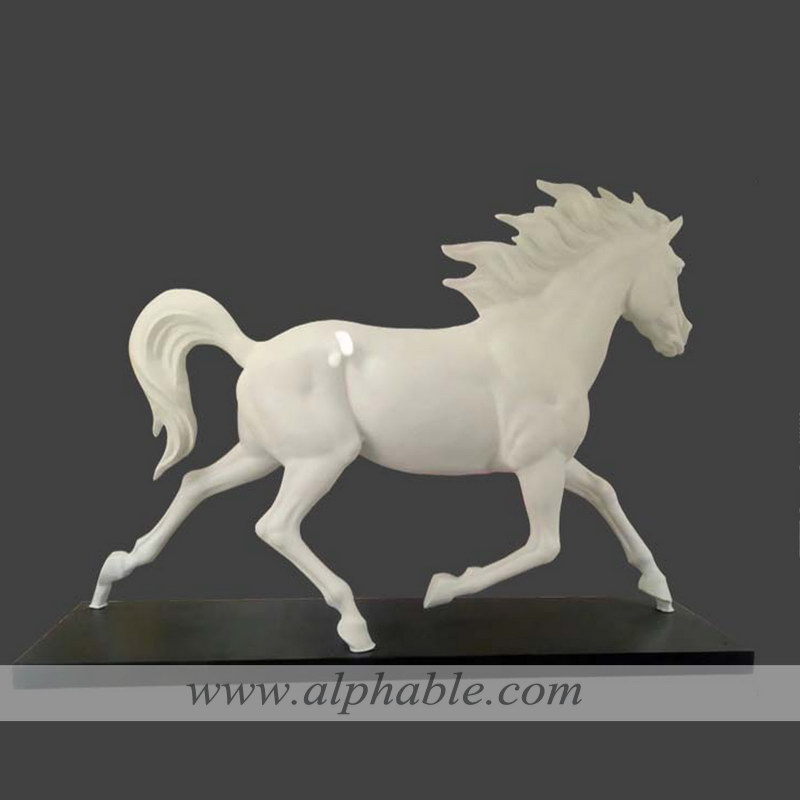 Life size fiberglass horse