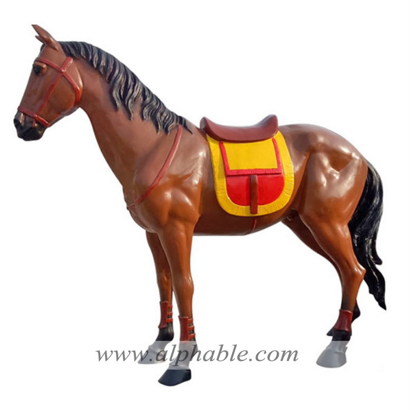 Fiberglass giant horse sculpture