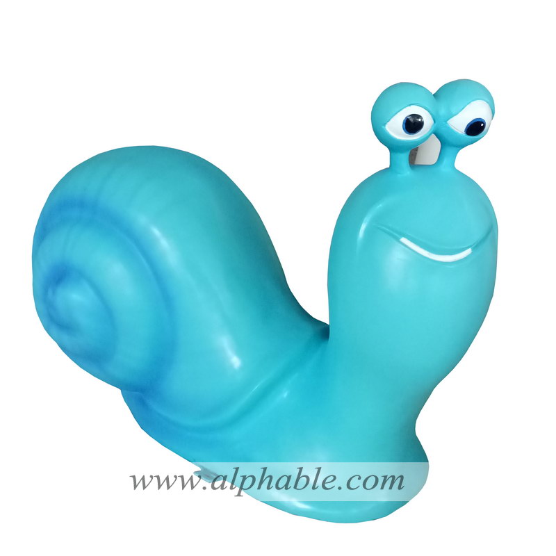 Cartoon giant snail sculpture