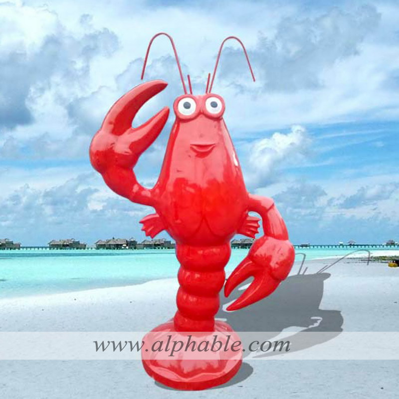 Fiberglass large lobster statue