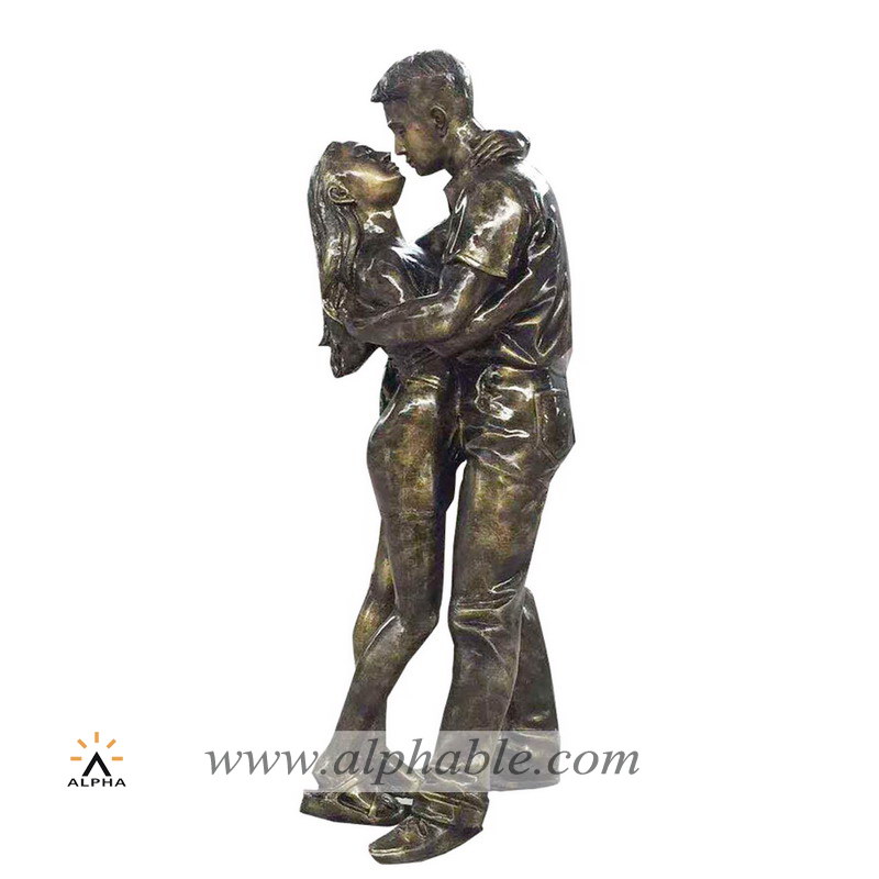 Fiberglass couple sculpture