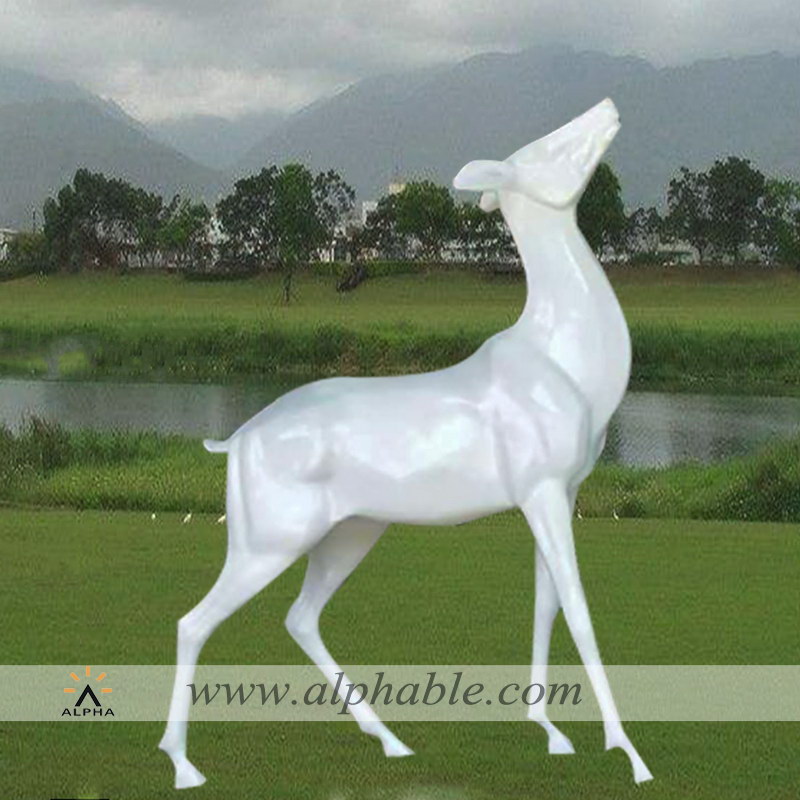 Fiberglass contemporary garden sculptures