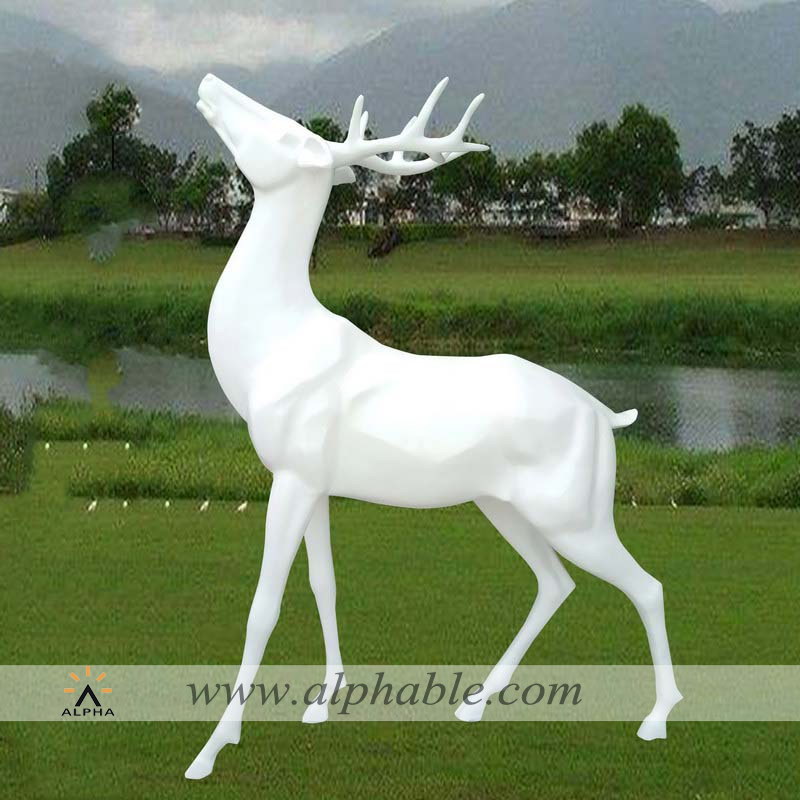 Contemporary deer sculpture