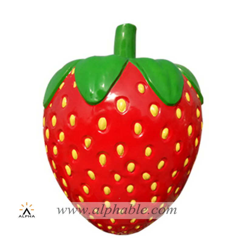 Garden strawberry sculpture