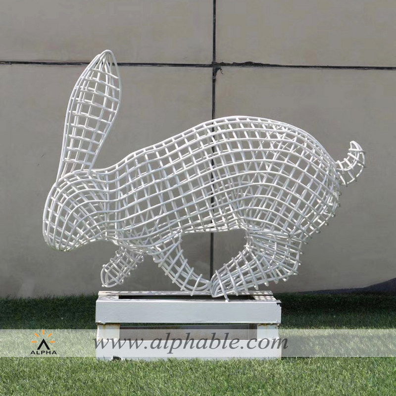 Steel wire garden ornaments