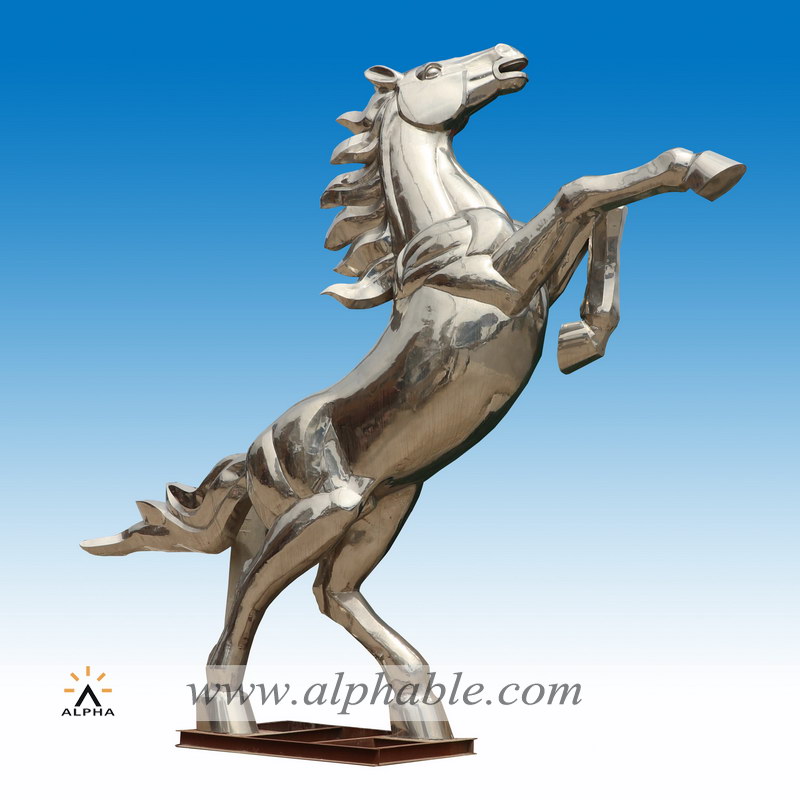 Horse metal art