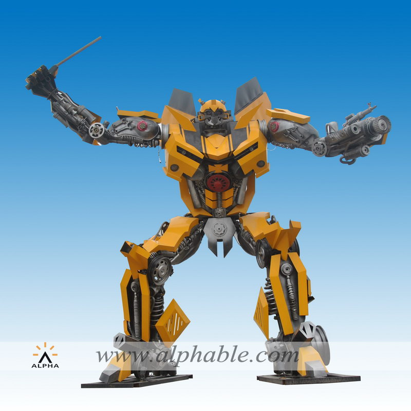 Giant transformers statues