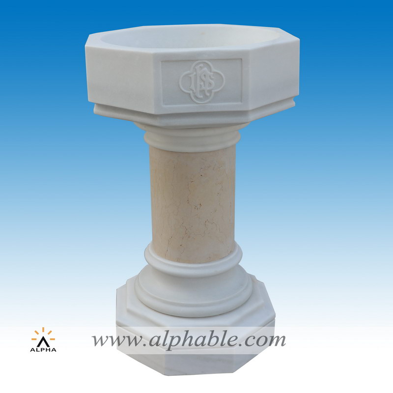 Catholic church marble font