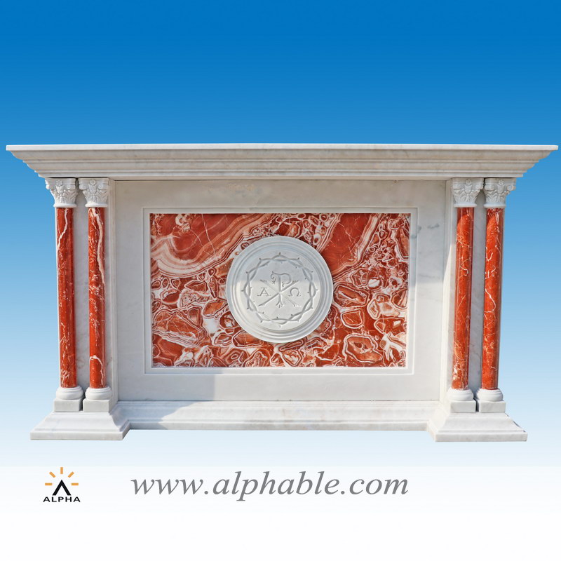 Marble catholic church altar