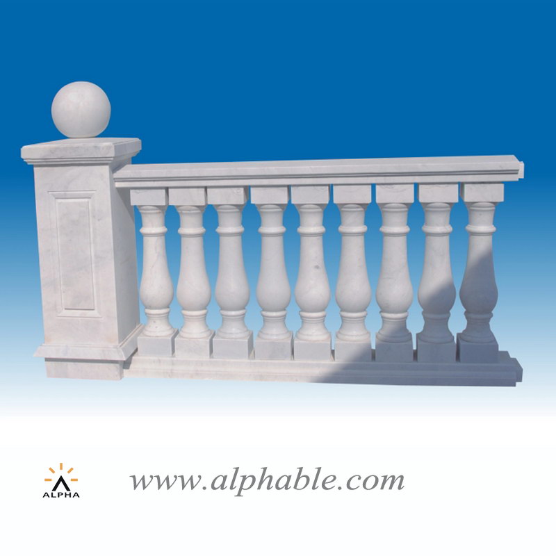 White marble balustrade