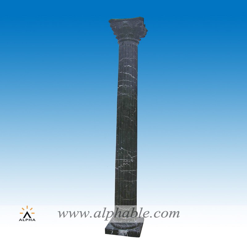 Roman Corinthian black marble Column