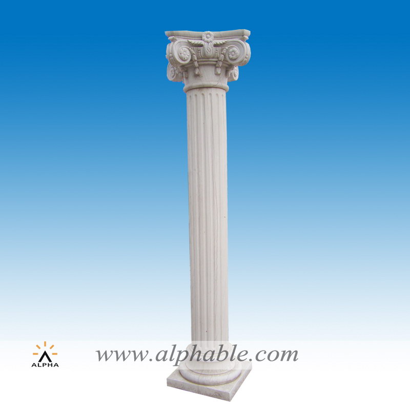 Hand Carved Marble Roman Pillars