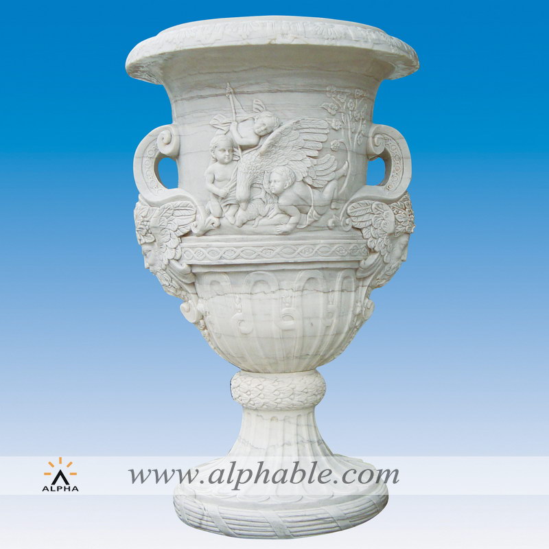 Statue design marble flowerpot