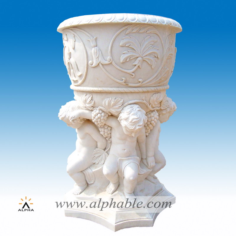 Statue Design Marble Flowerpot