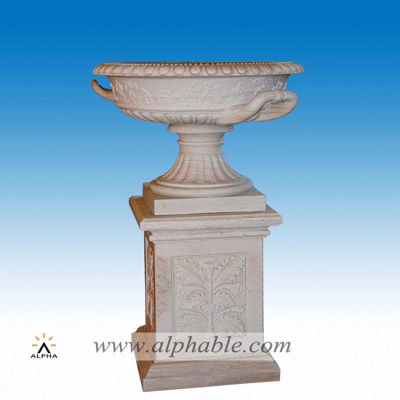 Large Marble Flowerpot