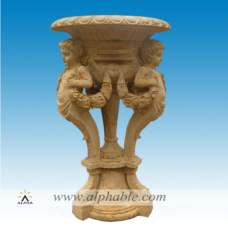 Nice Statue Design Marble Flowerpot