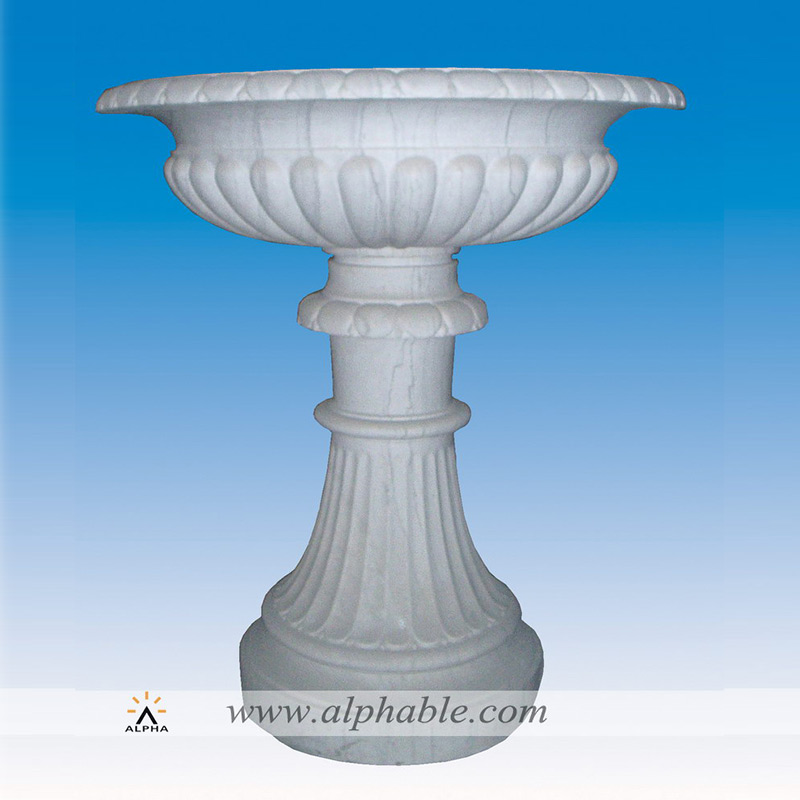 White Marble Flowerpot, SFP-004