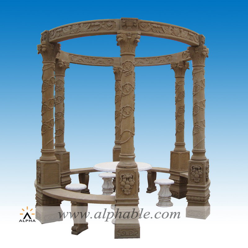 Roman column design round gazebo