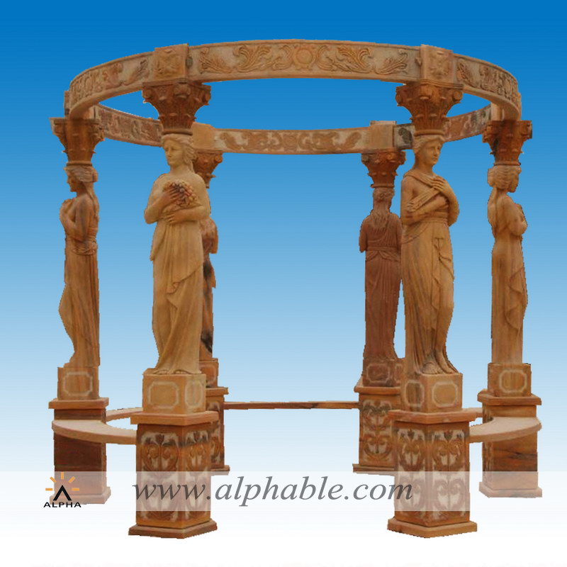 Marble statue outdoor garden gazebo