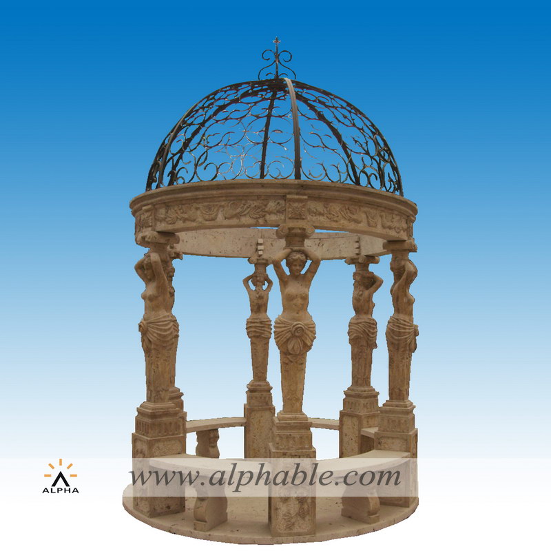 Roman design stone gazebo