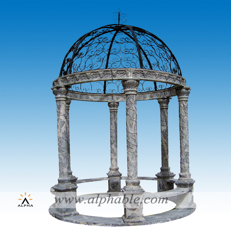 Outdoor metal top gazebo