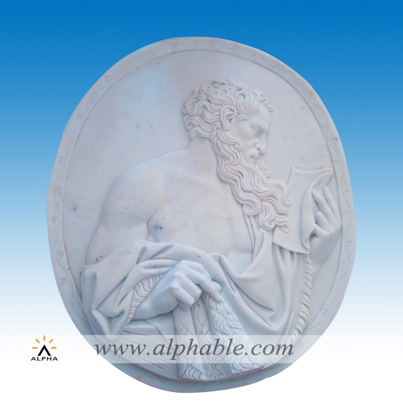 Marble high relief sculpture