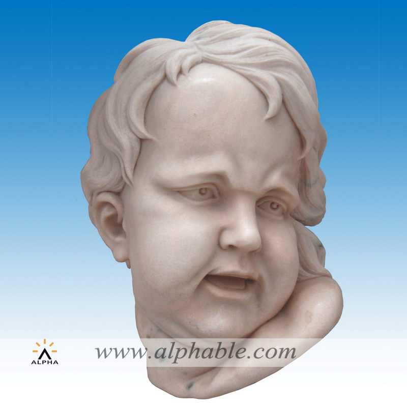 Marble relief face