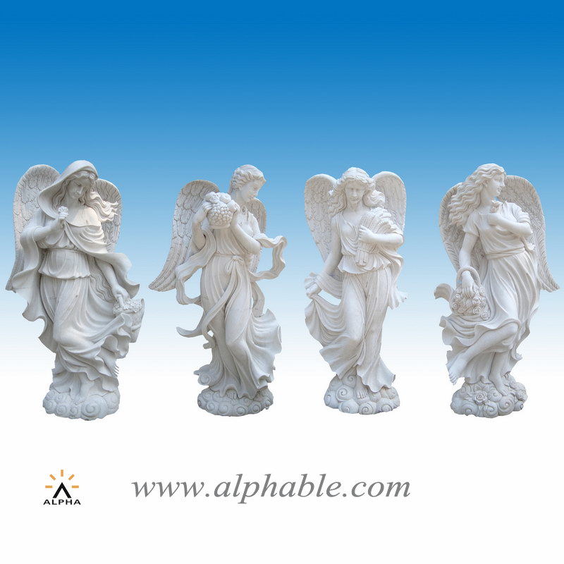 Marble garden angels