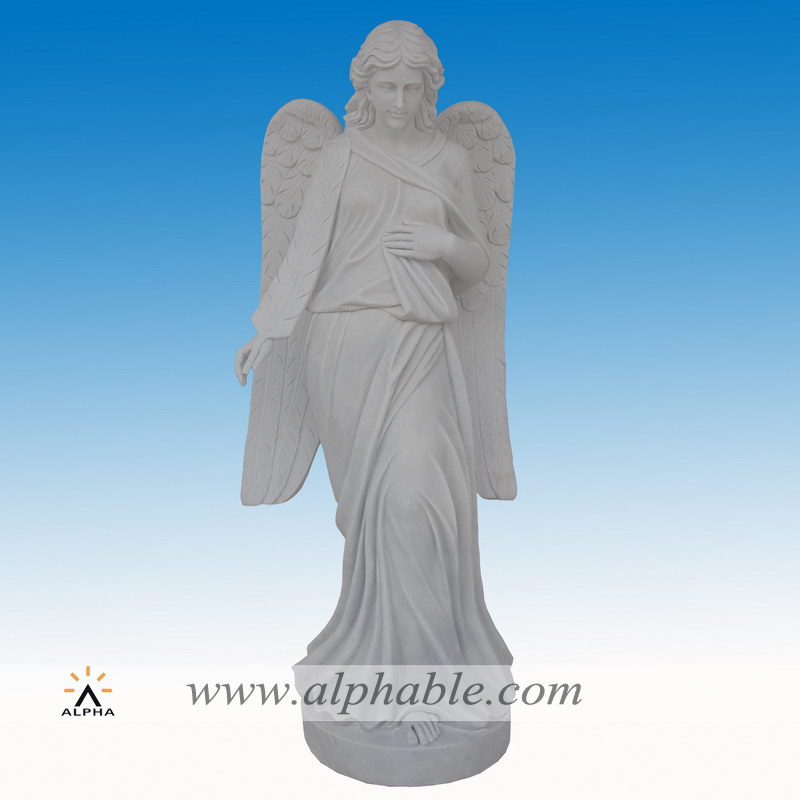 Marble archangel statue