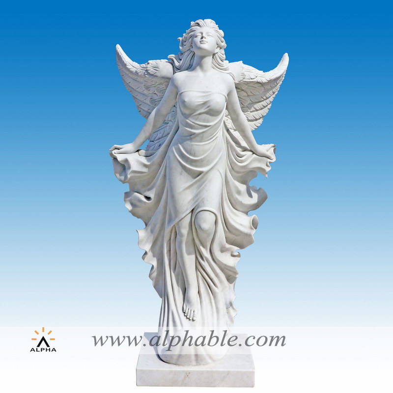 Marble angel yard decor