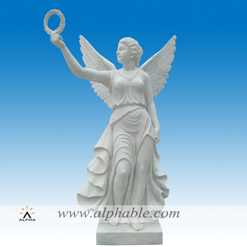 Garden marble angel statue
