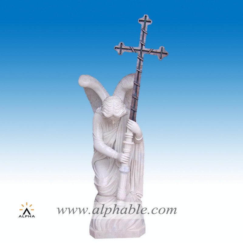 Marble graveyard angel statues, Marble graveyard angel statues SS-234