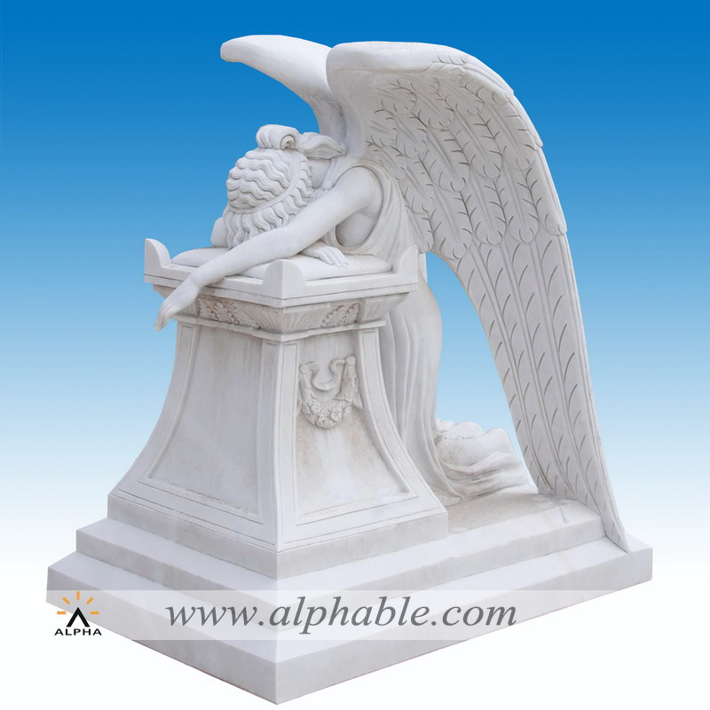 Marble crying angel statue, Marble crying angel statue SS-246
