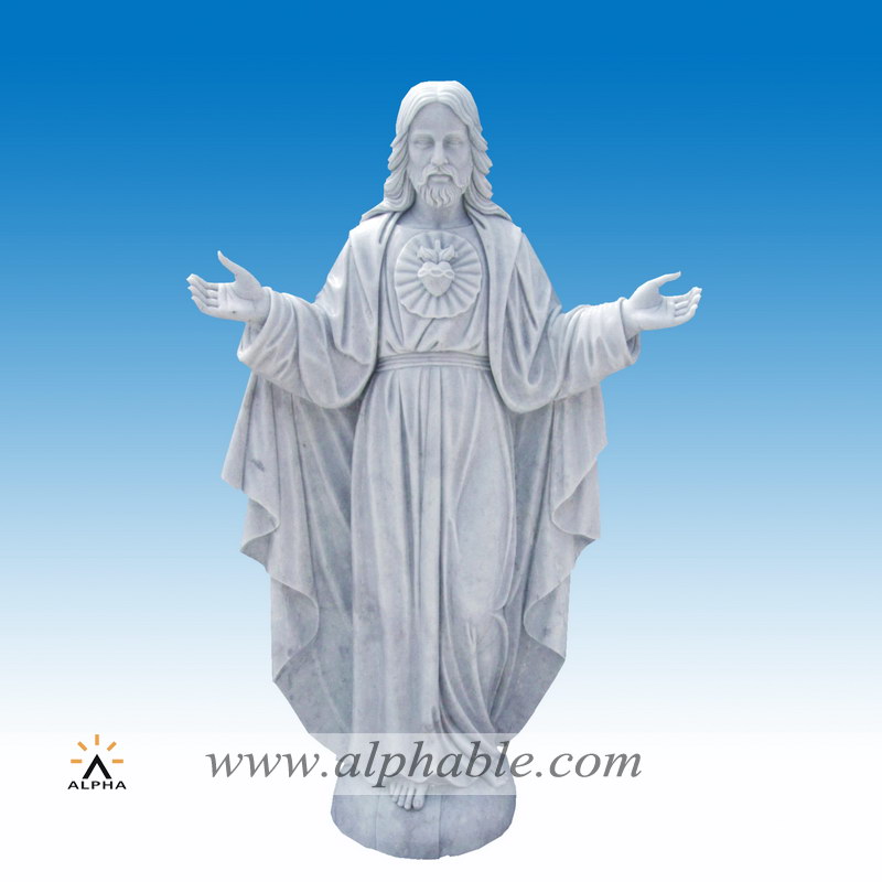 Solid stone statue of Jesus