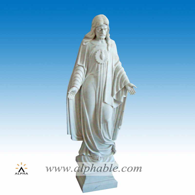 Marble statue of Jesus Christ Sacred Heart Blessing Statue