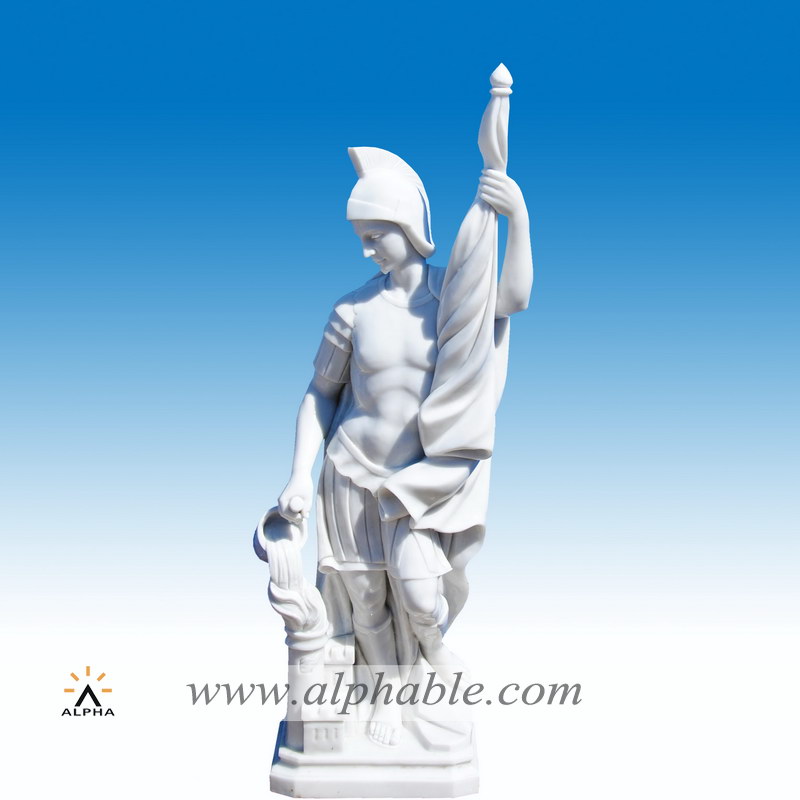 Marble church statues